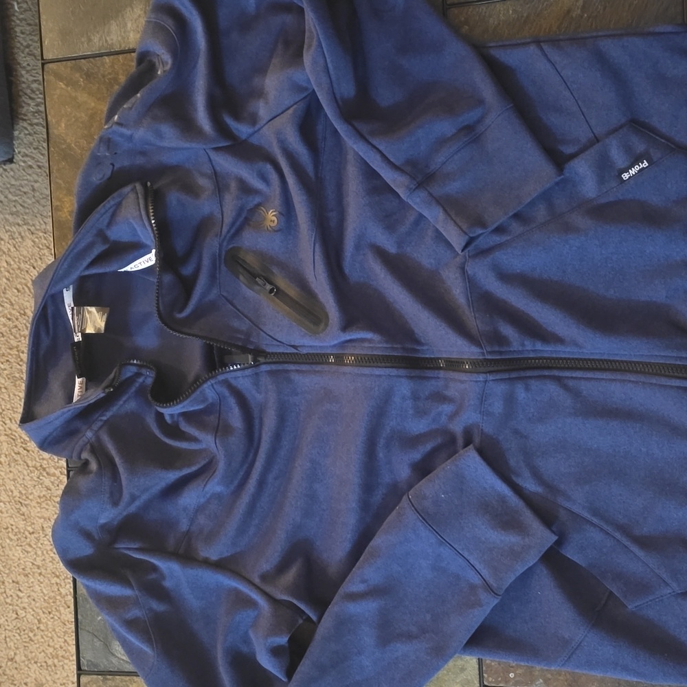 Men's Blue Full-Zip Sweatshirt